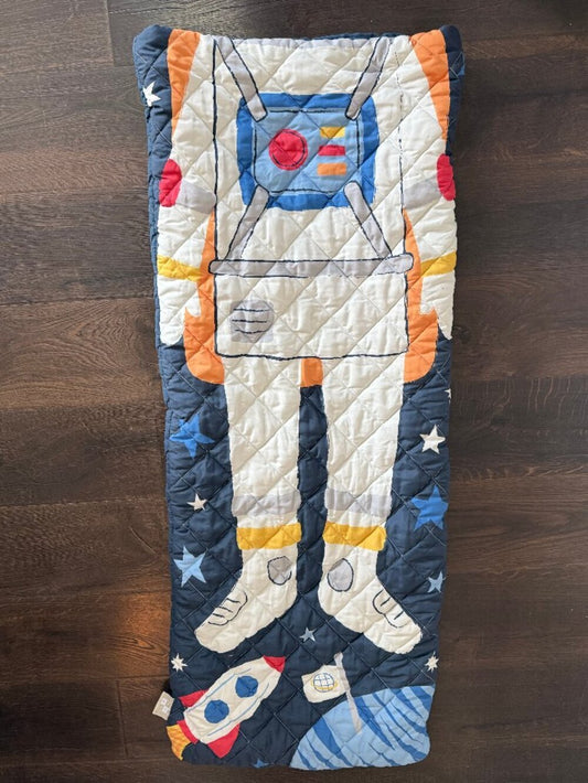 Kids Space Rocket Astronaut Quilted Sleeping Bag