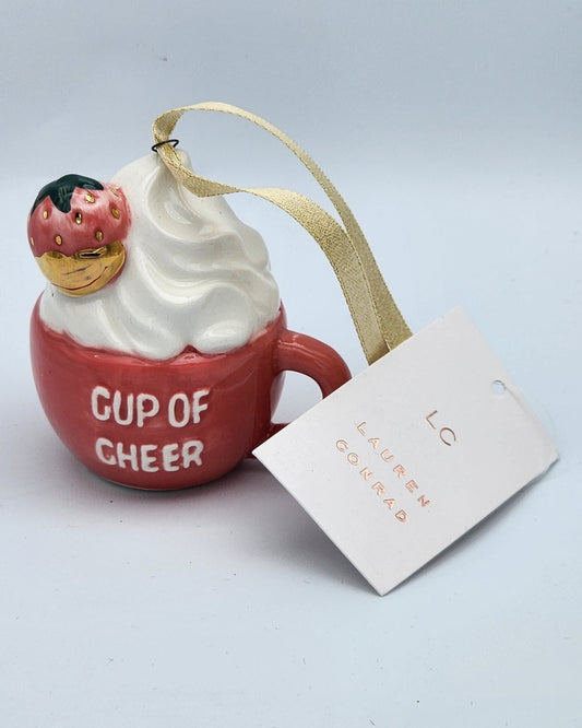 "Cup of Cheer" Mug Ornament By Lauren Conrad