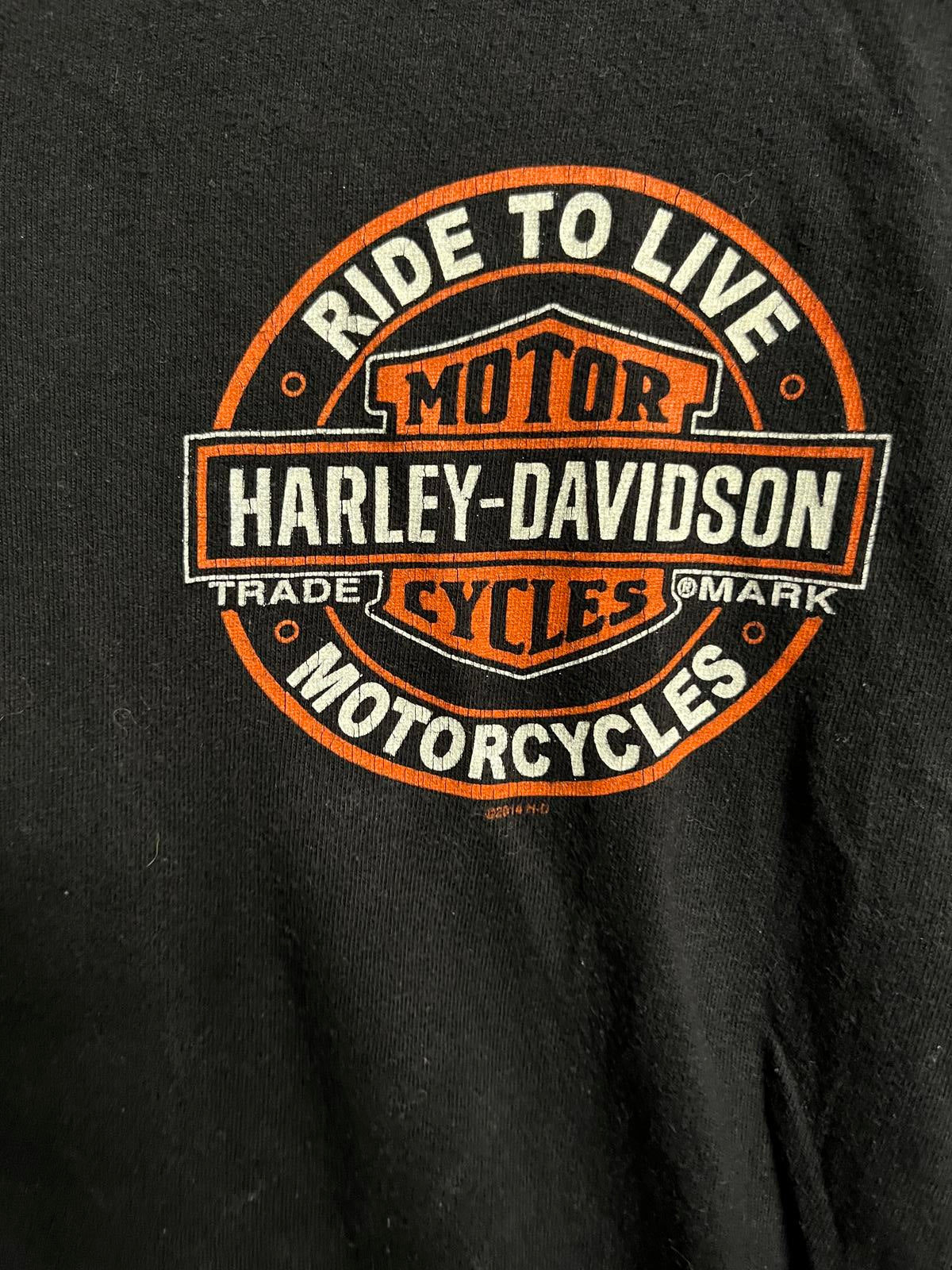 Vintage Ohio Harley Davidson Ride to Live Tee