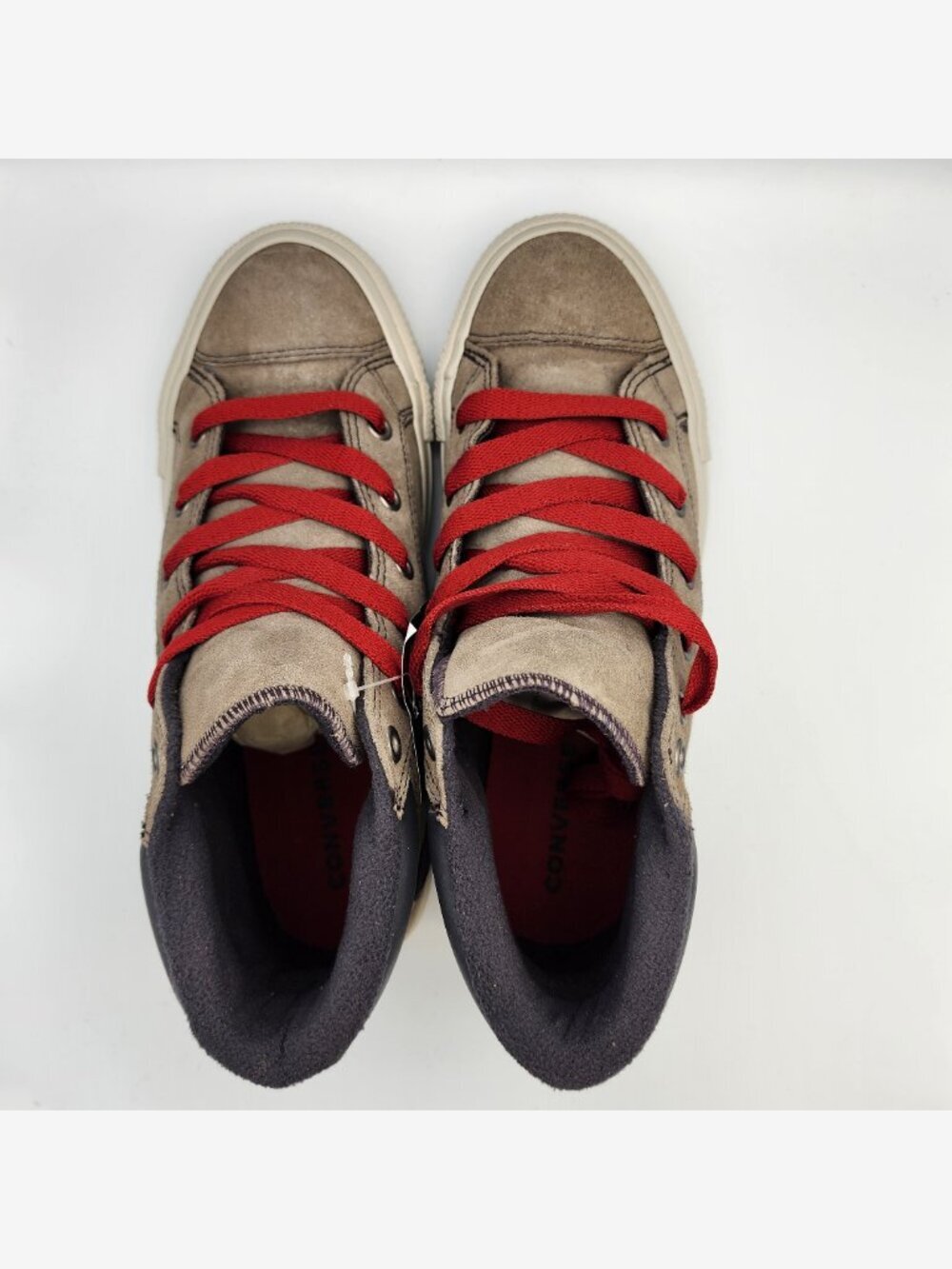 Taupe/Red Converse High Street Sneakers | Boys 5/Women's 6.5