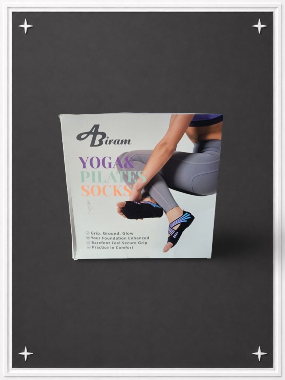 Black Yoga & Pilates Grip Socks | Size Small NWT