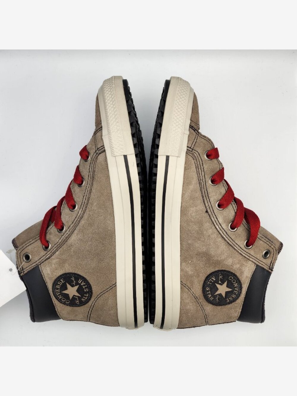 Taupe/Red Converse High Street Sneakers | Boys 5/Women's 6.5