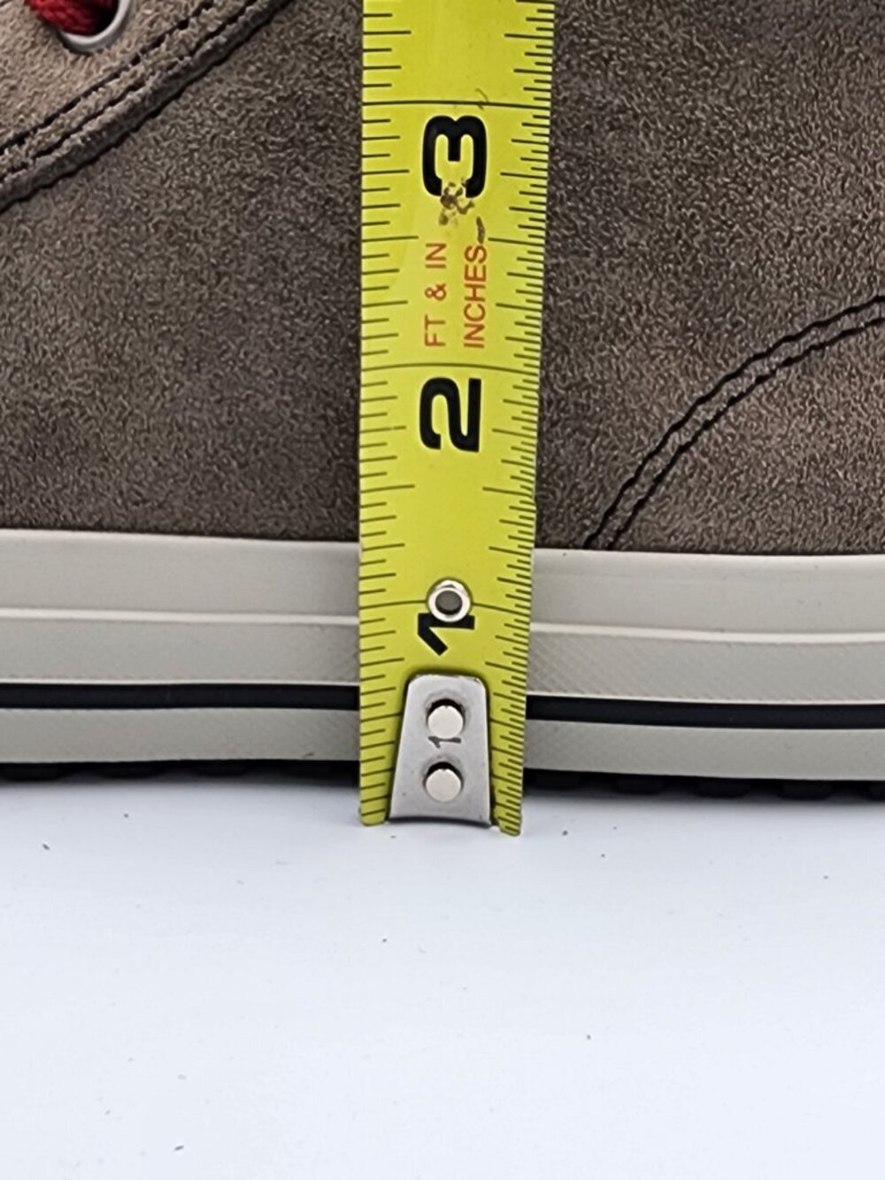 Taupe/Red Converse High Street Sneakers | Boys 5/Women's 6.5