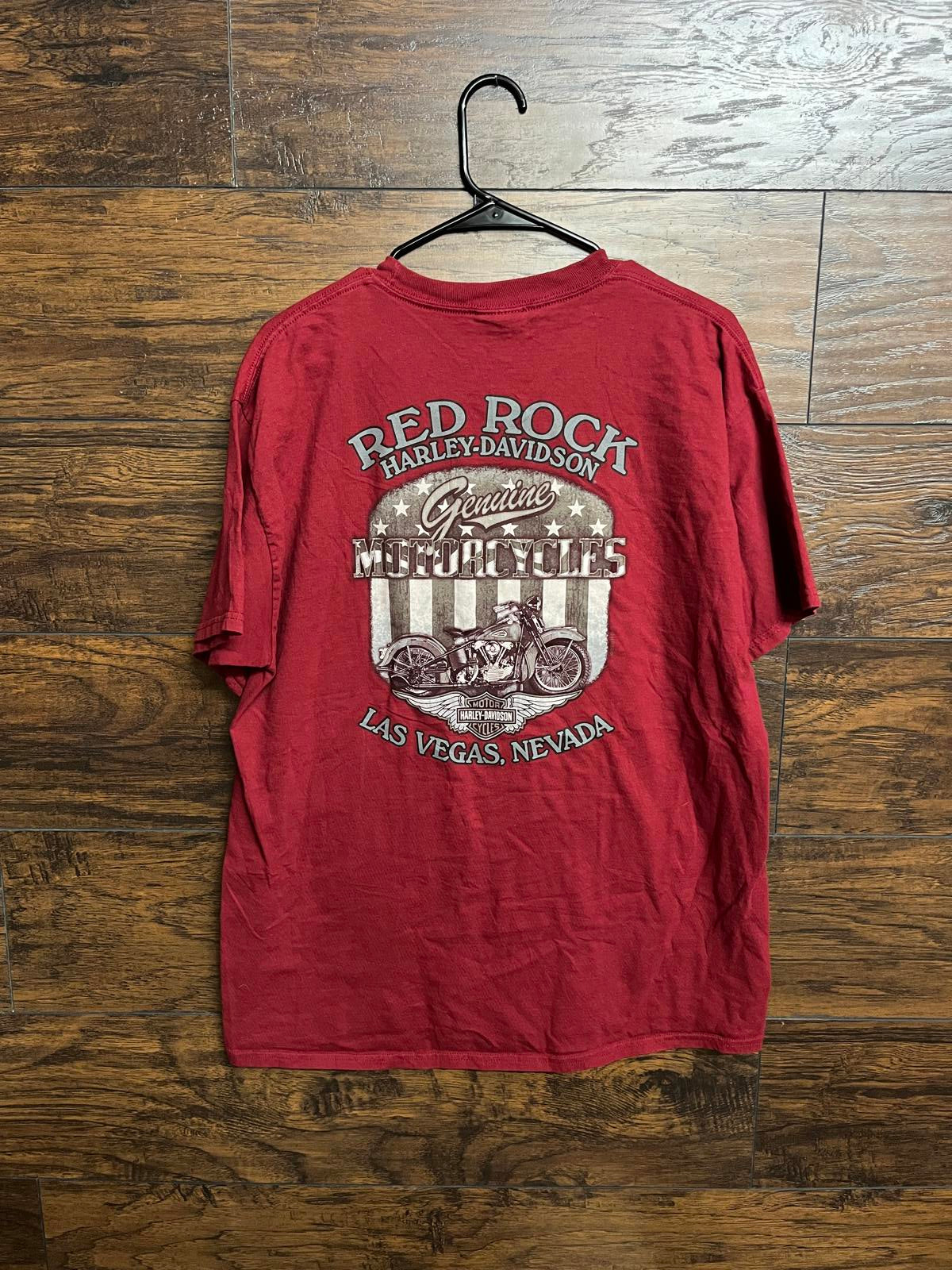 Vintage Harley Davidson Red Rock Las Vegas Tee