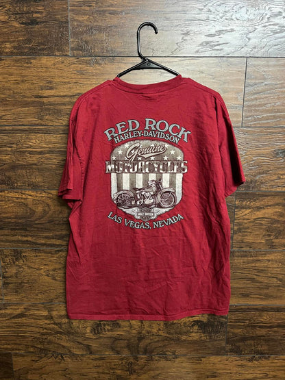 Vintage Harley Davidson Red Rock Las Vegas Tee