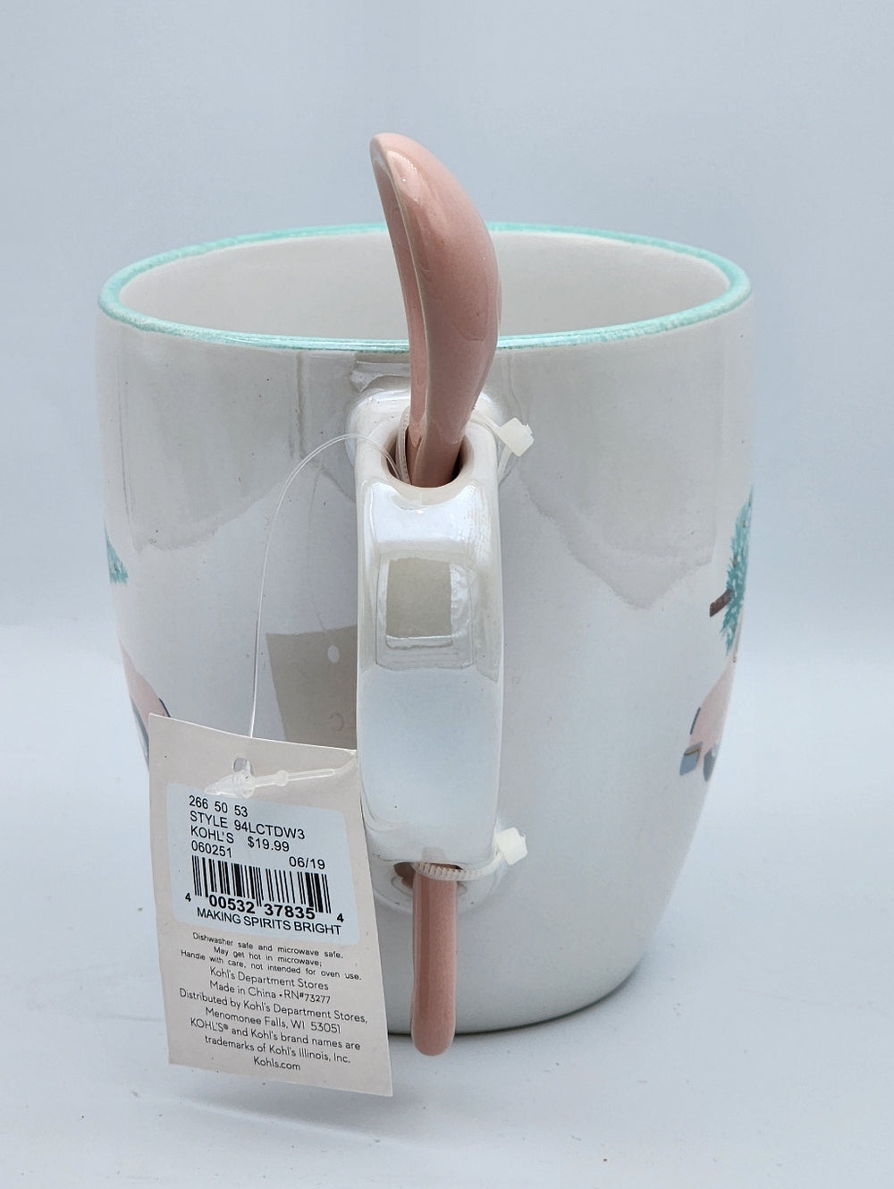 Holiday Classic Car Mug w/ Spoon