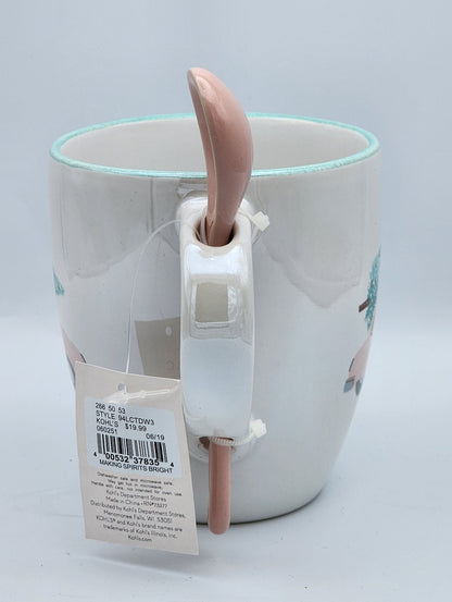 Holiday Classic Car Mug w/ Spoon
