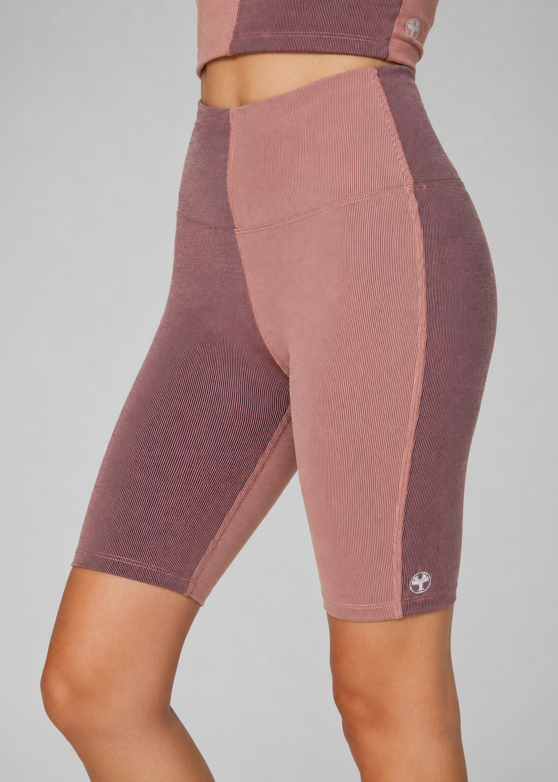 Coastal Contour Two-Tone Biker Shorts