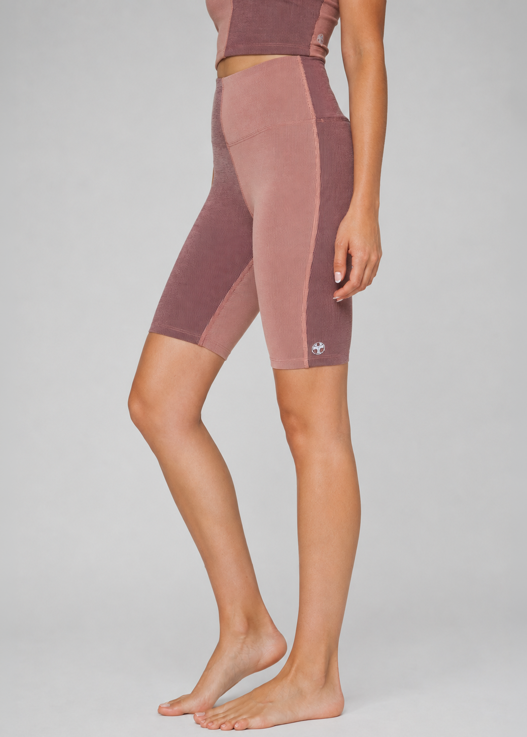 Coastal Contour Two-Tone Biker Shorts