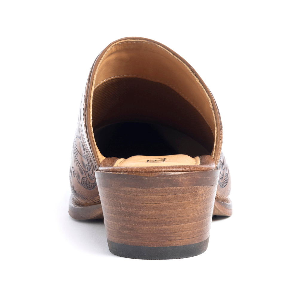 Valeria Hand-Tooled Mules