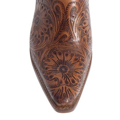 Valeria Hand-Tooled Mules