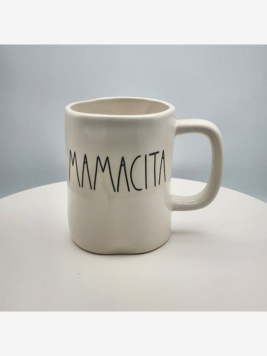 Rae Dunn "MAMACITA" White Ceramic Coffee Mug - Artisan Collection