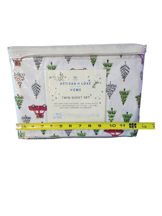 Holiday Cars Twin Sheet Set | NWT