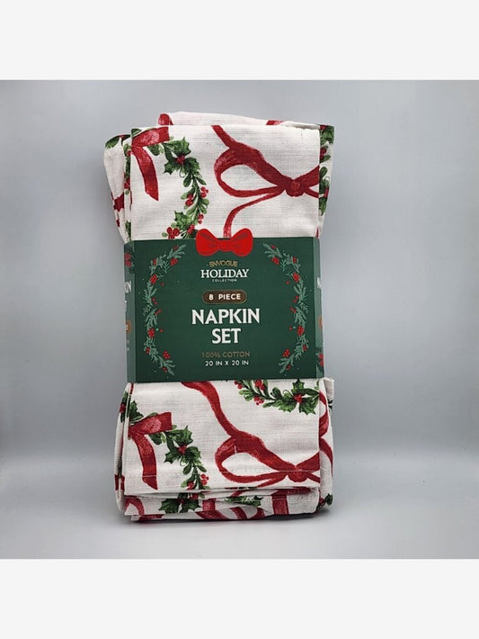 Holly Berry Festive Cloth Napkin Set | NWT