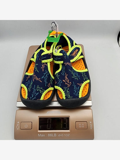Neon Shark Print Water Sandals | Kid's 9 NWT