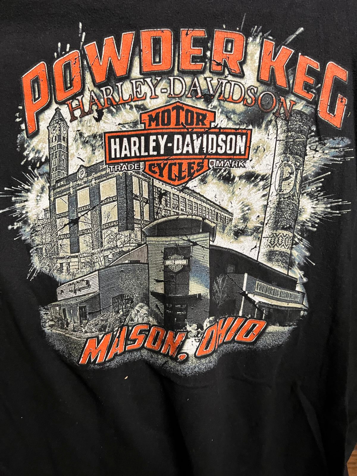 Vintage Ohio Harley Davidson Ride to Live Tee
