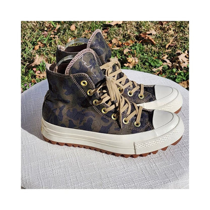 ⭐ Converse Camo Run Star Hike Platform Sneakers ✦ Women's 6 ⭐