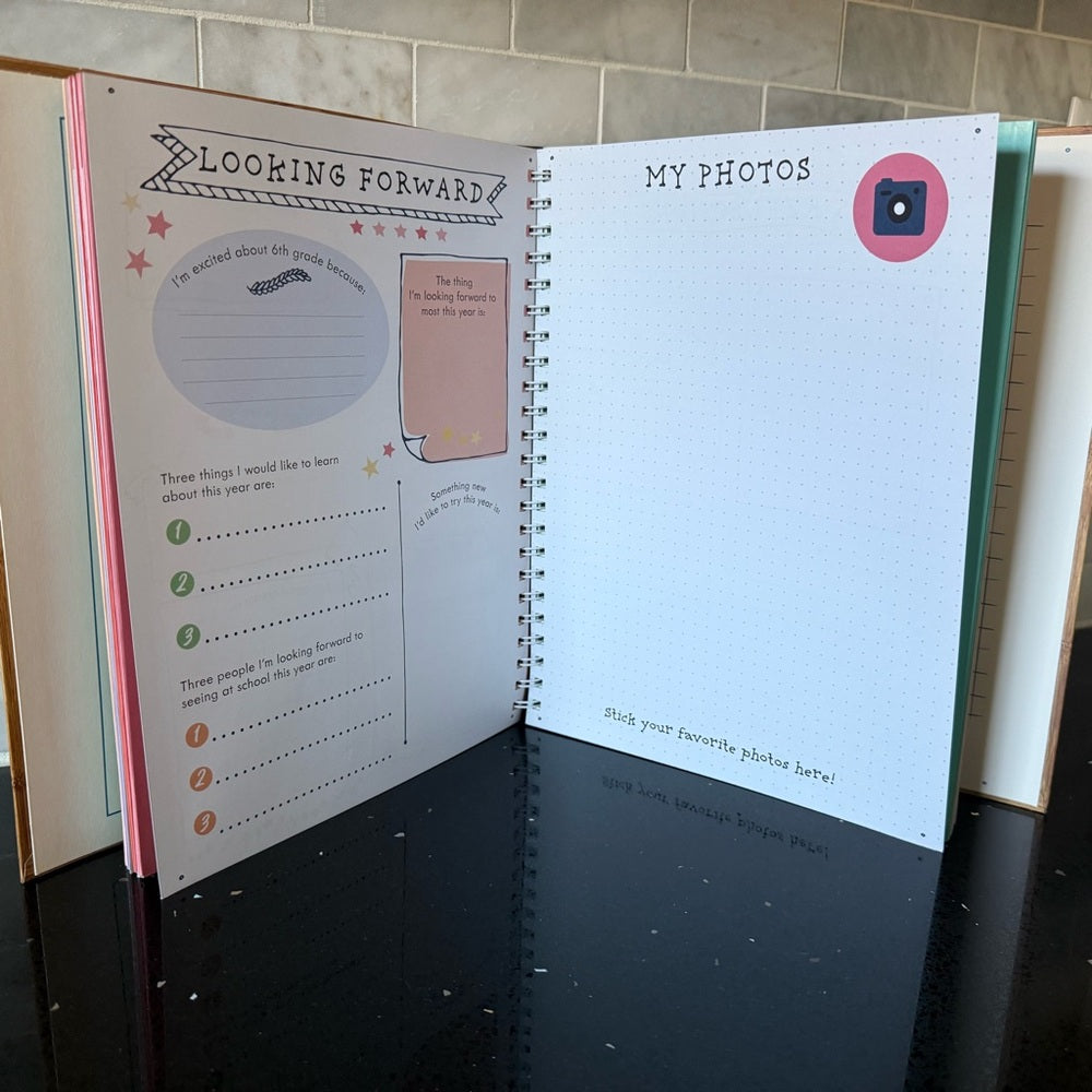 🍎“My School Years Journal” Keepsake Book K–12 - Moments, Memories, & Milestones