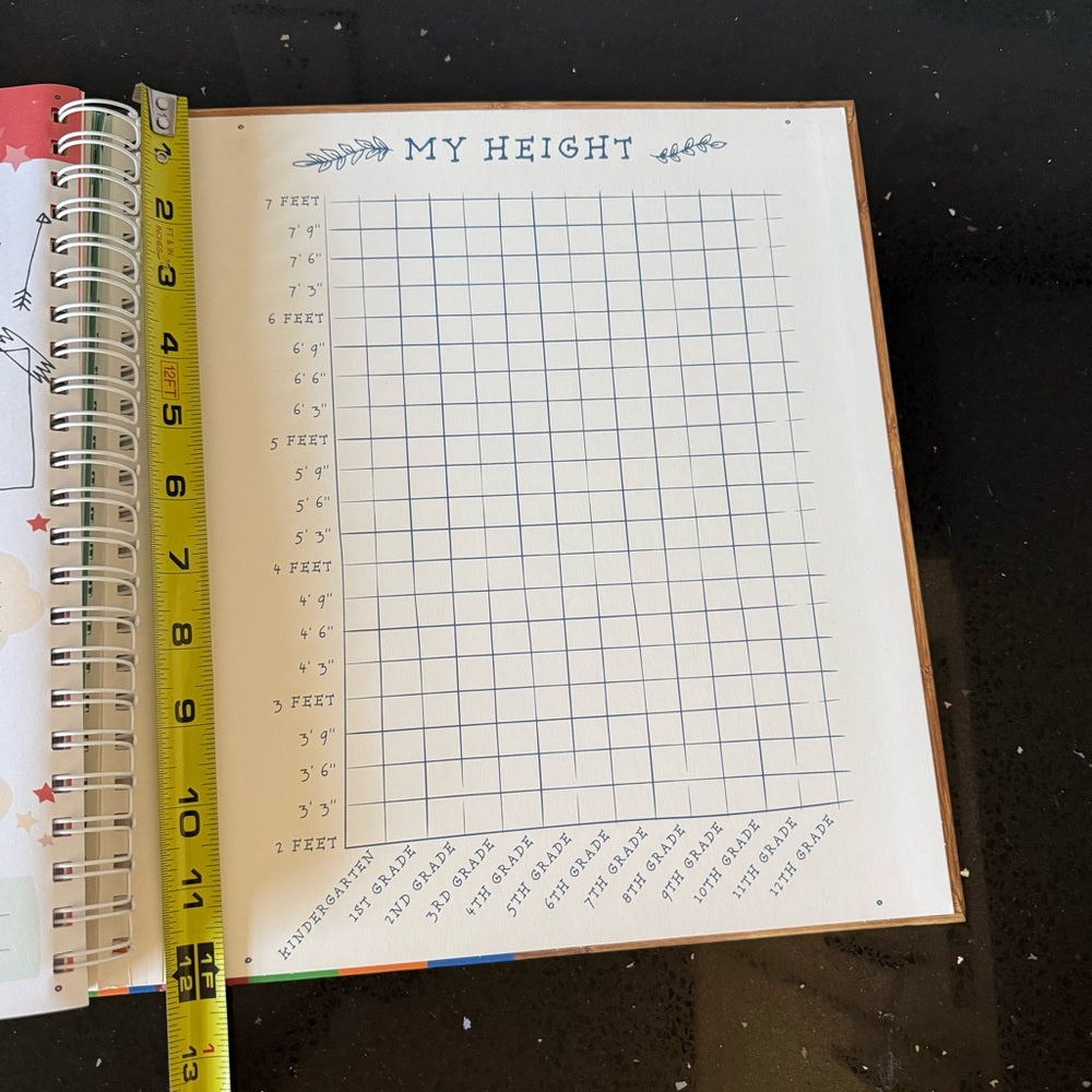 🍎“My School Years Journal” Keepsake Book K–12 - Moments, Memories, & Milestones