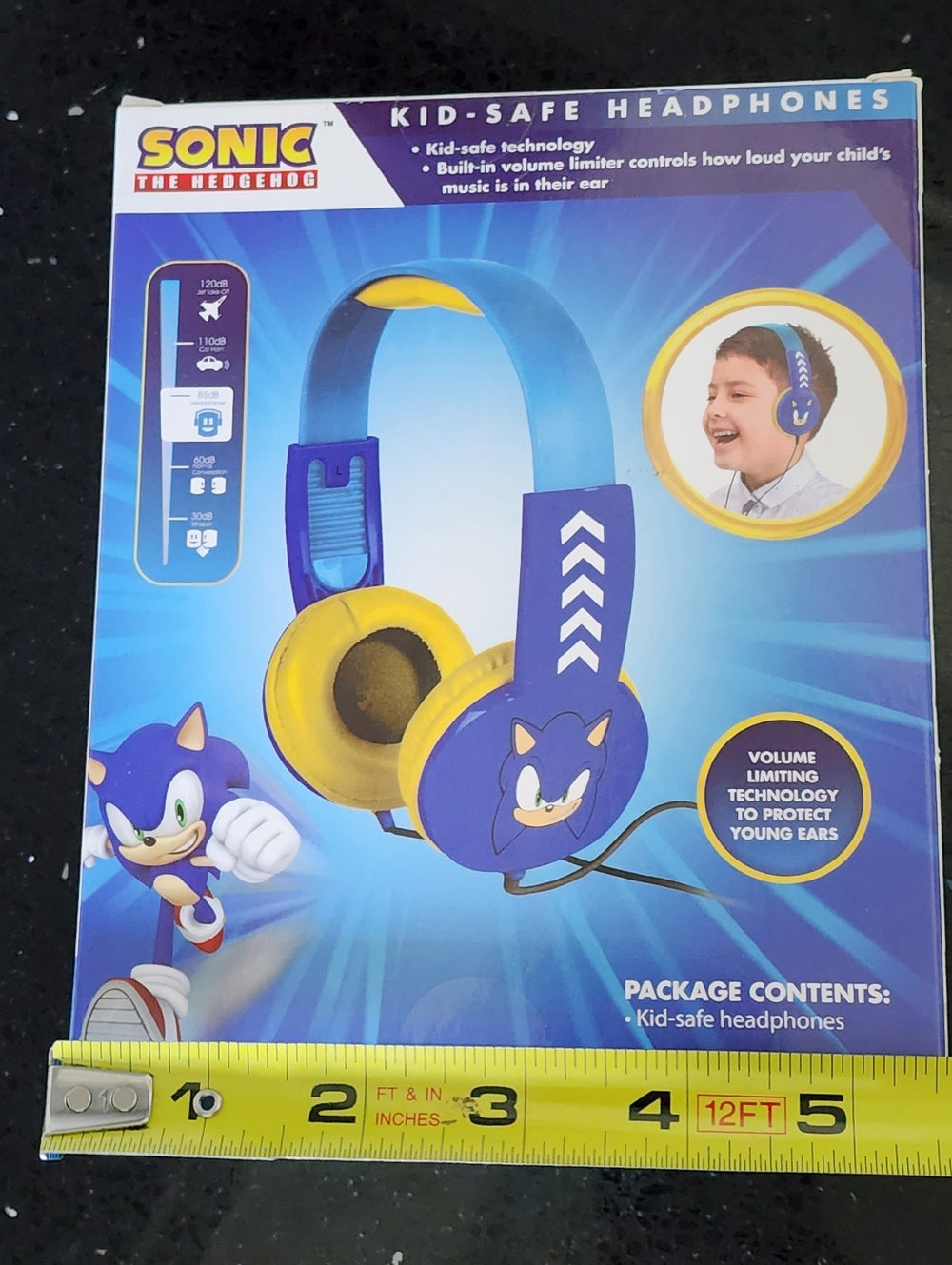 💫 Sonic The Hedgehog Kids Headphones & Digital Watch Set - NWT