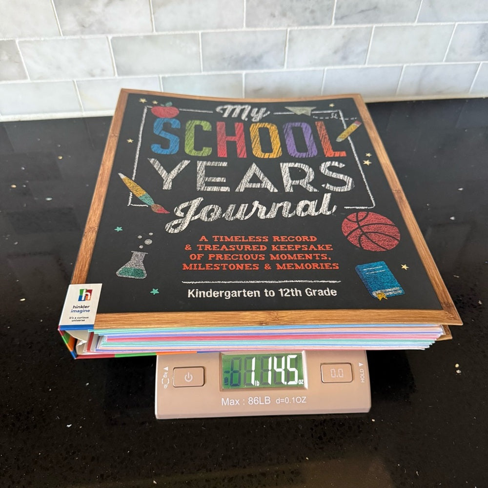 🍎“My School Years Journal” Keepsake Book K–12 - Moments, Memories, & Milestones