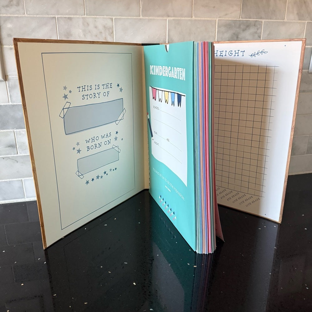 🍎“My School Years Journal” Keepsake Book K–12 - Moments, Memories, & Milestones