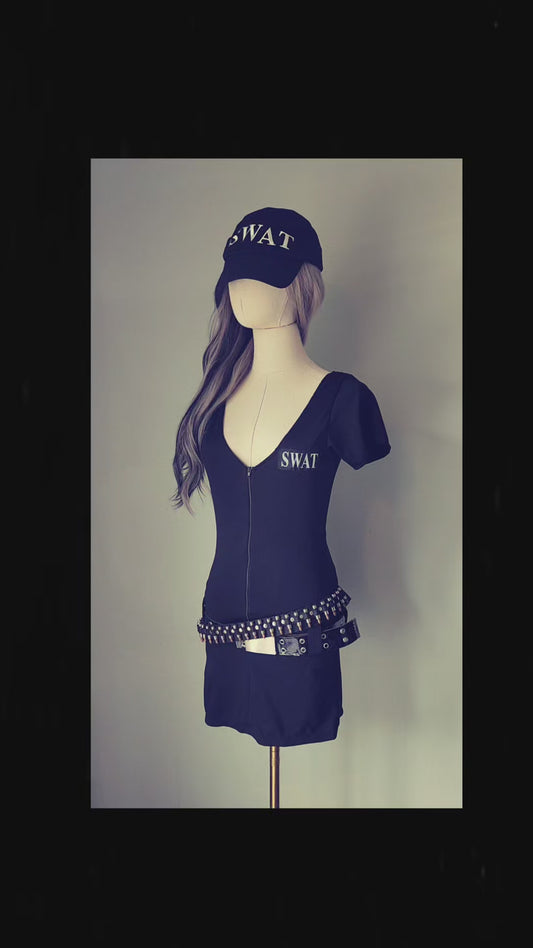 🚔 Elite Enforcement 🚔 Vintage S.W.A.T. Costume by Leg Avenue